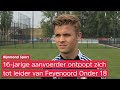 Feyenoord-talent Mike Kleijn (16) blijft nuchter ondanks aanvoerdersband: 'Ik moet mijzelf bewijzen'