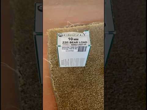 Grizzly 10mm 220gr Hardcast 5 shot group #targetpractice #handgun #gunrange #pistol #texas