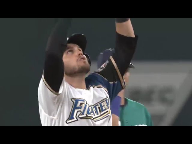 【4回裏】ファイターズ・レアード 三塁線を鋭く破るタイムリー!! 2016/8/10 F-L