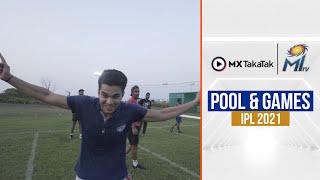 MI players indulge in some fun and games | हमारे खिलाड़ी खेलें पूल और वॉलीबॉल | IPL 2021