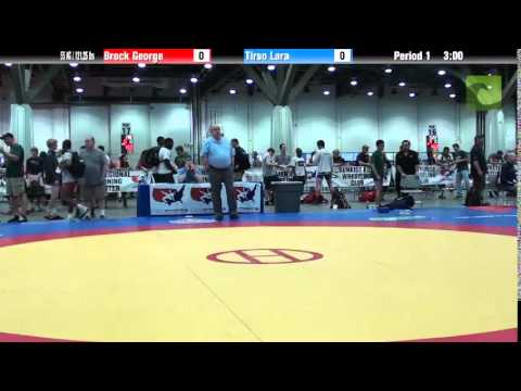 Men 55 KG / 121.25 lbs - Brock George vs. Tirso Lara