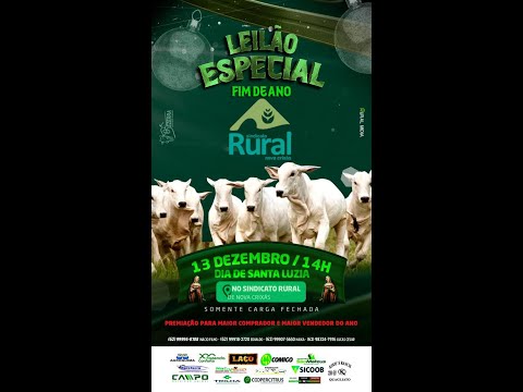 LEILAO ESPECIAL FIM DE ANO DO SINDICATO RURAL DE NOVA CRIXAS-GO