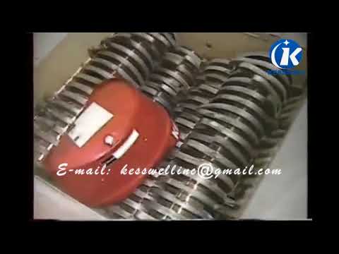 Four shaft shrdder for Steel Drums