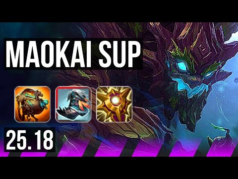 MAOKAI & Jhin vs SORAKA & Tristana (SUP) | KR Master | 25.18
