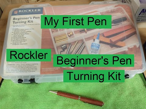 Rockler's Beginner's Pen Turning Kit - My First Pen Turning - Let's Figure This Out