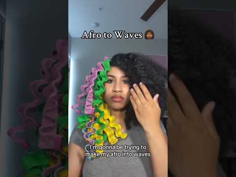 Afro to Waves 👩🏽‍🦱🌊 #curlyhair #afrohair #hairstyles