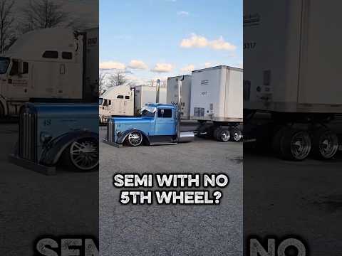 Kenworth semi truck in low-profile tires and with no fifth wheel. #trucking #customtruck #vintage