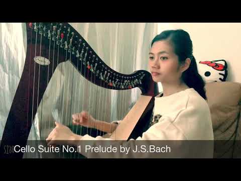 Cello Suite No.1 Prelude by J.S.Bach (Harp cover)