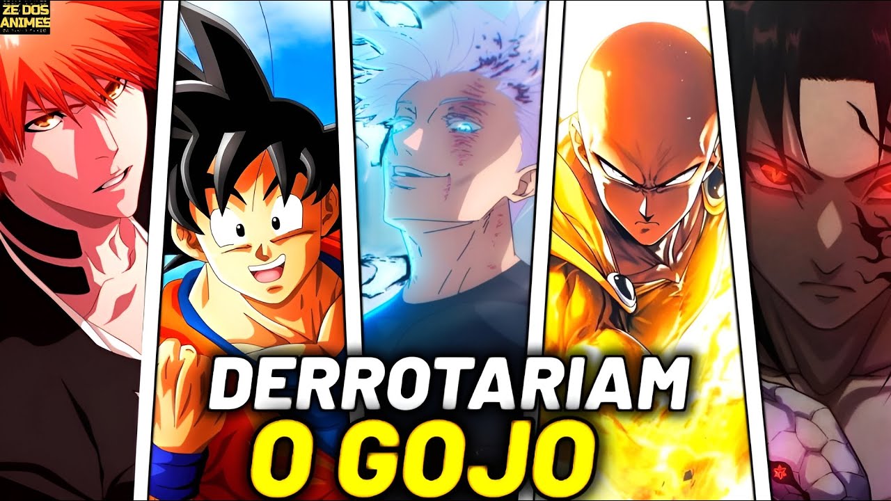 5 PERSONAGENS DOS ANIMES QUE VENCERIAM SATORU GOJO E 5 QUE NÃO TERIAM CHANCES