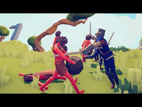 STONER TEAM vs SQUIRE TEAM - Totally Accurate Battle Simulator TABS