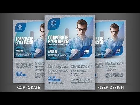 Print Design Corporate Flyer Photoshop Tutorial