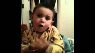 3 yr old kid singing &quot;baby bumble bee&quot; song