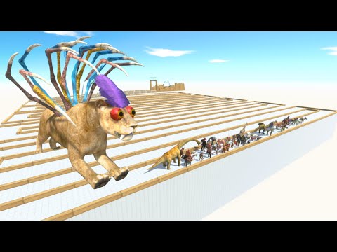 ESCAPE FROM ALIEN SMILODON  - LAST SURVIVOR - ARBS - Animal Revolt Battle Simulator