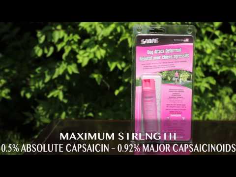 Dog Spray Canada - Health Canada Approved - SABRE Pink Case with Key Ring