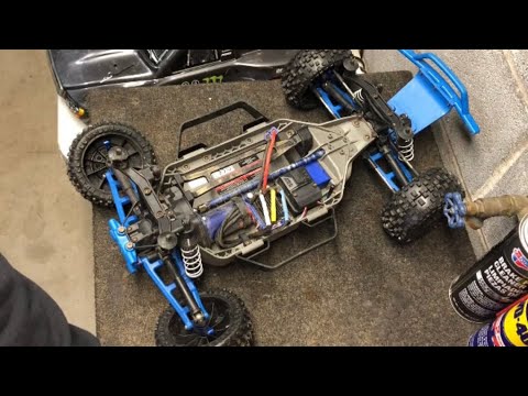 Replacing the turnbuckles and camber links on the Traxxas slash.