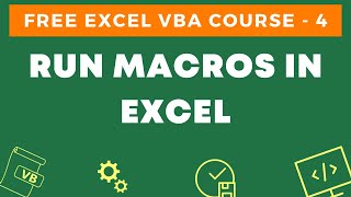 Free Excel VBA Course #4 - Run Macros in Excel (using buttons, shapes, shortcuts, and toolbar)