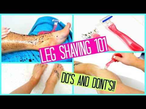 HOW TO SHAVE YOUR LEGS FOR BEGINNERS!! Video