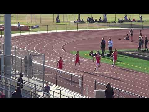 JVB 200m Heat 2 vs Huntington Beach 4-18-18 - Los Alamitos Boys