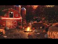 Pumpkin Farm Autumn Ambience With Cozy Crackling Fire Sounds Crickets Crunchy Leaves