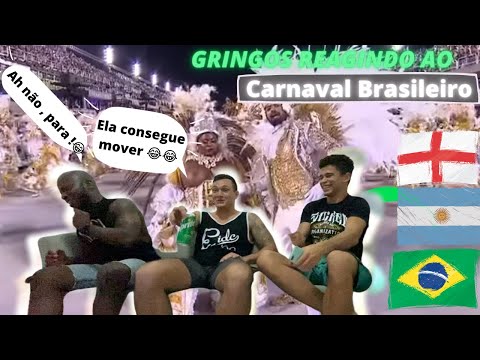 GRINGOS REAGINDO AO CARNAVAL BRASILEIRO/ RIO DE JANEIRO & SALVADOR. 🇬🇧 🇦🇷