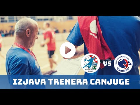 Izjava trenera Canjuge - RK Sisak