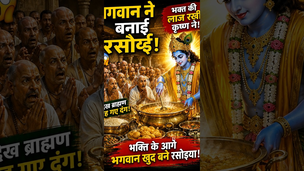 नरसी मेहता को नीचा दिखाने पहुंचे ब्राह्मण, भगवान कृष्ण ने रच दी अद्भुत लीला  #NarsiMehta #Krishna