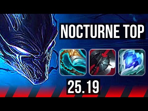 NOCTURNE vs IRELIA (TOP) | 6/1/8, 500+ games | EUW Master | 25.19