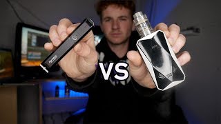 BOX MODS VS PODS SYSTEMS WHICH ONE IS BETTER?? (EJUICE VS SALT NIXS)