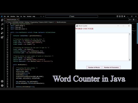 Word Counter In Java Coder C