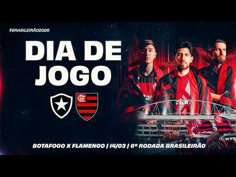 🔴 AO VIVO: BOTAFOGO x FLAMENGO | PRÉ-JOGO + NARRAÇÃO | BRASILEIRÃO (14/03/26)