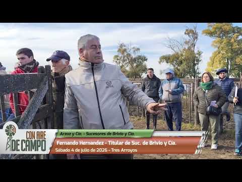 Fernando Hernández - Remate de Arzoz y Cía. - Suc. de Brivio y Cía. - 4/07/2026 - Tres Arroyos