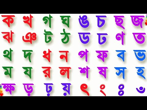 ক খ গ ঘ ঙ | Bangla Alphabets | Ka Kha Ga Gha | Bangla Bornomala | Banjonborno  |
