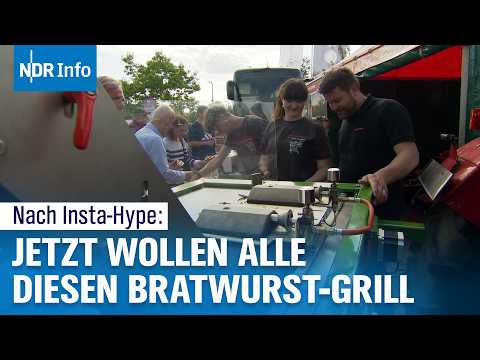 Bratwürste im Sekundentakt: Azubis vermarkten viralen Bratwurst-Grill | NDR Info