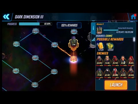 DD3, Cosmic Node 3 (Node 11) Day 2-5 - Marvel Strike Force - MSF