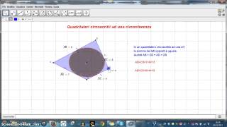 Quadrilateri circoscritti ad una circonferenza