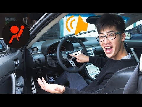 Install a different steering wheel with NO AIRBAG LIGHT AND WORKING HORN