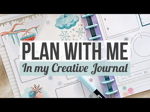 Plan With Me - First Week in my New Creative Journal! Happy Planner Guided Journal Page January 2023