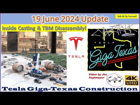 Early Views Inside! Prufrock-3 Disassembly, S Ext Progress! 19 June 2024 Giga Texas Update (06:45AM)