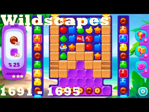 Wildscapes Level 1691 - 1695 HD Walkthrough | 3 - match game | gameplay | android | ios | pc | app