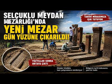 Bitlis'teki Selçuklu Meydan Mezarlığı'nda yeni mezarlar gün yüzüne çıkarıldı