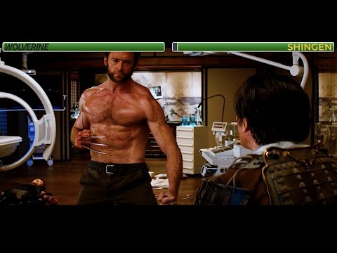 Wolverine vs. Shingen With Healthbars | The Wolverine 2013