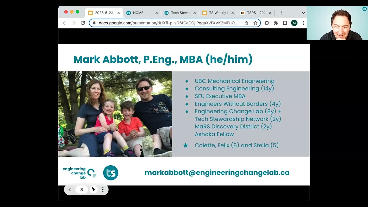 Hacknight #394 with Mark Abbott: Introducing Tech Stewardship