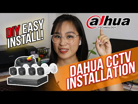 HOW TO INSTALL DAHUA CCTV DIY 2023