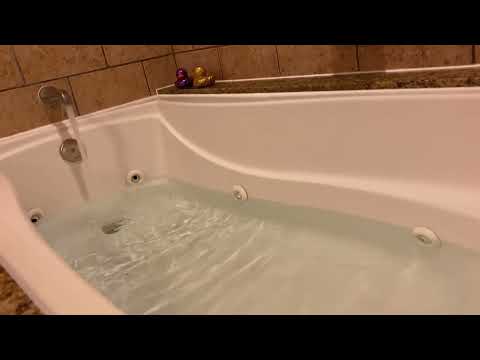 Bathtub Filling ASMR // Full Fill Followed by Whirlpool Jets 3 Hour Loop