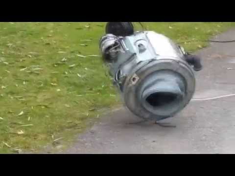 washing machine destruction