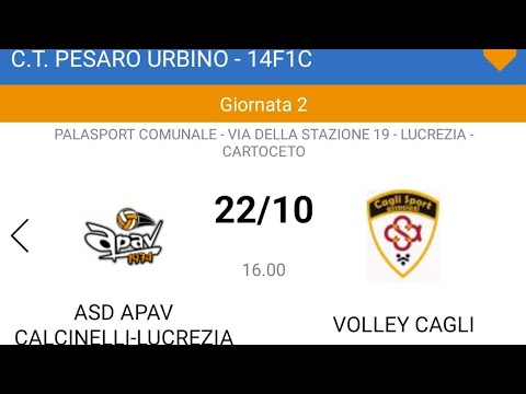 Apav gialla VS Volley Cagli - Pallavolo U14F