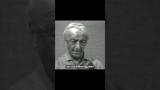 Whatever thought creates is reality | Krishnamurti