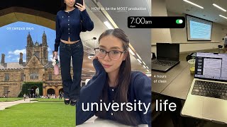 productive days at university 👩🏻‍🎓7AM morning routine, final year, grwm for 4 hours of class