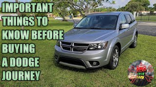 important thing you must know buying the dodge journey