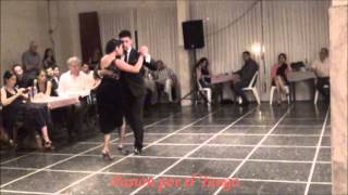 MARIA INES BOGADO y SEBASTIAN JIMENEZ Bailando el Tango MILONGUERO VIEJO en FLOREAL MILONGA